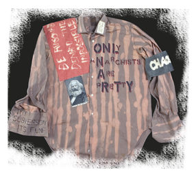 Malcolm McLaren et Vivienne Westwood, chemise « Only Anarchists are Pretty » (collection Seditionaries), 1976-1977 © Courtesy Estate of Malcom McLaren